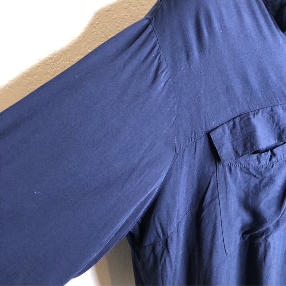 City Chic navy blue gold button down top size XXL / 24 - Picture 6 of 16